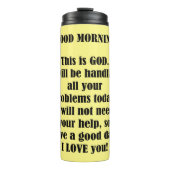 Goedemorgen van God (personaliseren) Thermosbeker (Voorkant)