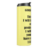 Goedemorgen van God (personaliseren) Thermosbeker (Gedraaid links)