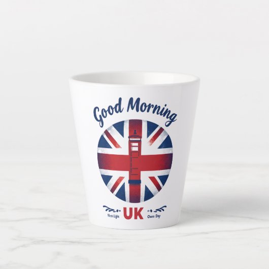 Goedemorgen Verenigd Koninkrijk - Union Jack & Lon Latte Mok (Voorkant)