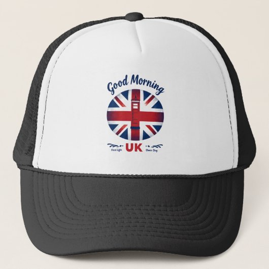 Goedemorgen Verenigd Koninkrijk - Union Jack & Lon Trucker Pet (Voorkant)