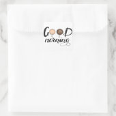 Goedemorgen Vierkante Sticker (Tas)