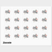 Goedemorgen Vierkante Sticker (Vel)