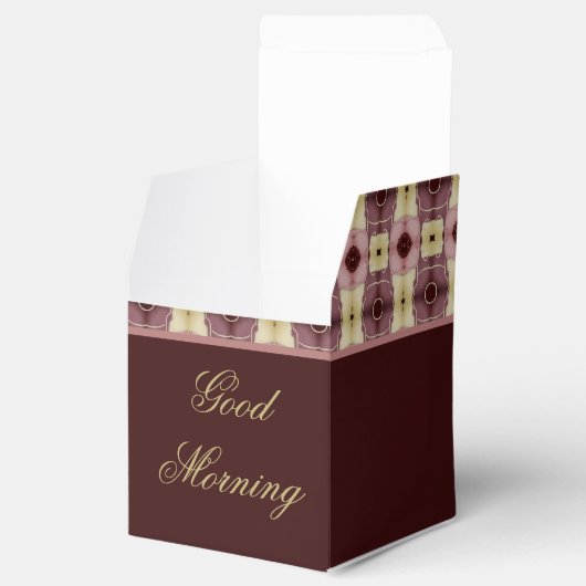 Goedemorgen voor doos bedankdoosjes (Geopend)