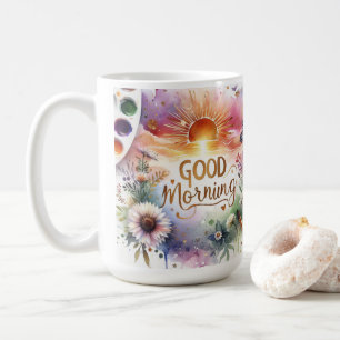 Goedemorgen Water Color Art Classic Mok. Koffiemok