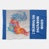 Goedemorgen Waterverf Red Rooster Kitchen Towel Theedoek (Horizontaal)