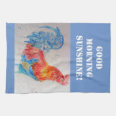 Goedemorgen Waterverf Red Rooster Kitchen Towel Theedoek (Horizontaal)