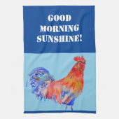 Goedemorgen Waterverf Red Rooster Kitchen Towel Theedoek (Verticaal)