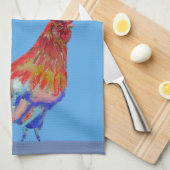 Goedemorgen Waterverf Red Rooster Kitchen Towel Theedoek (Quarter Fold)