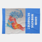 Goedemorgen Waterverf Red Rooster Kitchen Towel Theedoek (Horizontaal)