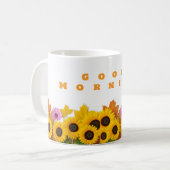 Goedemorgen Zonnebloem Keramische Mok - Bright Sta (Voorkant links)