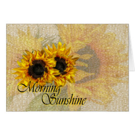 Goedemorgen, zonneschijn...