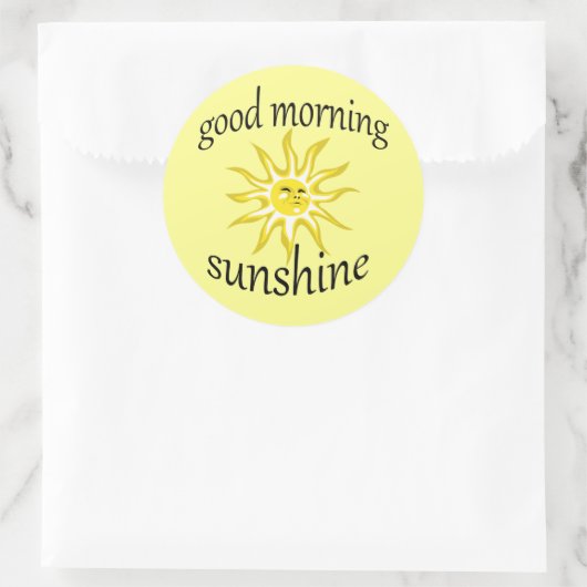 Goedemorgen Zonneschijn Affirmatieve Sticker (Tas)