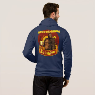 Goedemorgen Zonneschijn Bigfoot Koffie Humor Kunst Hoodie