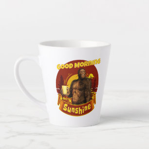 Goedemorgen Zonneschijn Bigfoot Koffie Humor Kunst Latte Mok