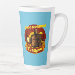 Goedemorgen Zonneschijn Bigfoot Koffie Humor Kunst Latte Mok