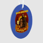 Goedemorgen Zonneschijn Bigfoot Koffie Humor Kunst Ornament (voorkant)