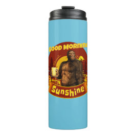 Goedemorgen Zonneschijn Bigfoot Koffie Humor Kunst Thermosbeker