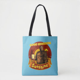 Goedemorgen Zonneschijn Bigfoot Koffie Humor Kunst Tote Bag