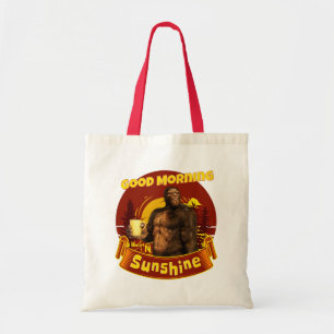 Goedemorgen Zonneschijn Bigfoot Koffie Humor Kunst Tote Bag