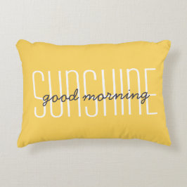 Goedemorgen Zonneschijn Citaat Gele Decoratie Accent Kussen