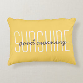 Goedemorgen Zonneschijn Citaat Gele Decoratie Accent Kussen