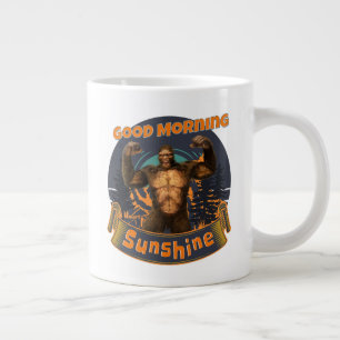 Goedemorgen zonneschijn Funny Bigfoot Grote Koffiekop