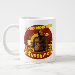 Goedemorgen zonneschijn Funny Bigfoot Grote Koffiekop