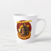 Goedemorgen zonneschijn Funny Bigfoot Latte Mok (Rechts)