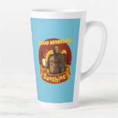 Goedemorgen zonneschijn Funny Bigfoot Latte Mok (Rechts)