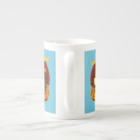 Goedemorgen zonneschijn Funny Bigfoot Porselein Kop (Achterkant)