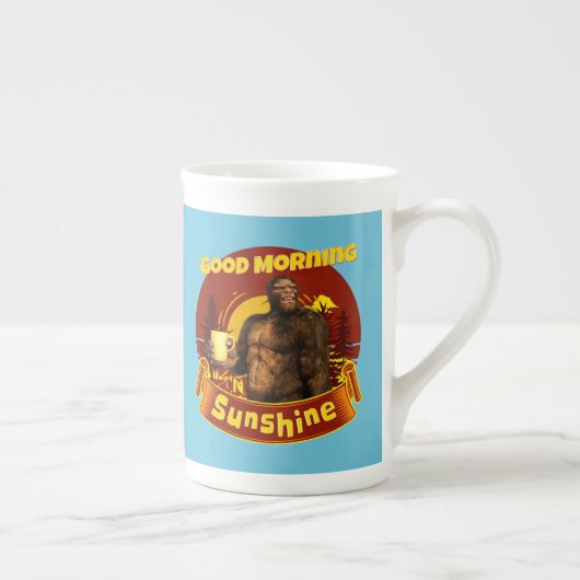 Goedemorgen zonneschijn Funny Bigfoot Porselein Kop (Rechts)