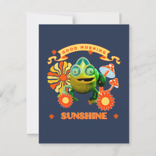 Goedemorgen zonneschijn Funny Chameleon Briefkaart