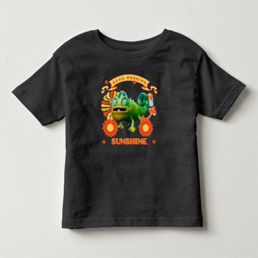 Goedemorgen zonneschijn Funny Chameleon Kinder Shirts (Voorkant)