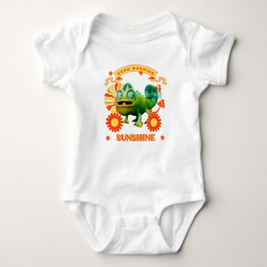 Goedemorgen zonneschijn Funny Chameleon Romper (Voorkant)