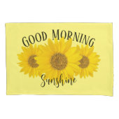 Goedemorgen Zonneschijn Gele Zonnebloemen Kussensloop (Voorkant)
