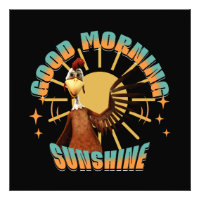 Goedemorgen Zonneschijn Grappige Haan