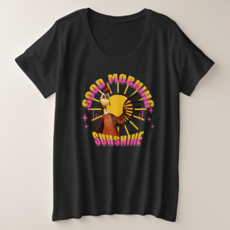 Goedemorgen Zonneschijn Grappige Haan Grote Maat T-shirt