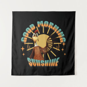 Goedemorgen Zonneschijn Grappige Haan Wandkleed
