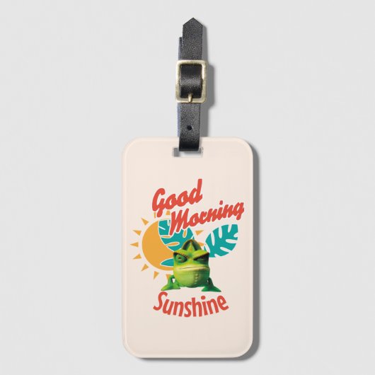 Goedemorgen Zonneschijn Grappige Kameleon Bagagelabel (Voorkant (verticaal))
