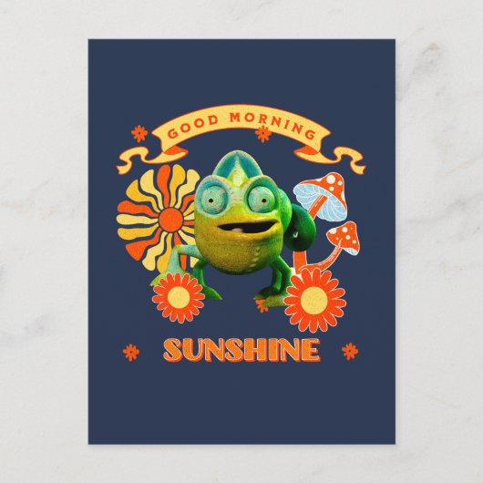 Goedemorgen Zonneschijn Grappige Kameleon Briefkaart (Voorkant)
