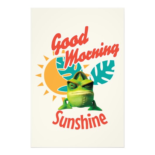 Goedemorgen Zonneschijn Grappige Kameleon Foto Afdruk (Voorkant)
