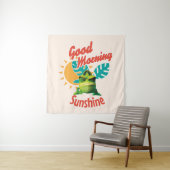 Goedemorgen Zonneschijn Grappige Kameleon Wandkleed (In situ)