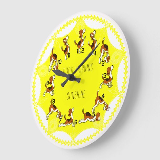 Goedemorgen zonneschijn grote klok (Hoek)