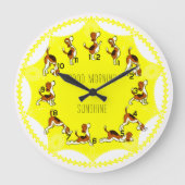 Goedemorgen zonneschijn grote klok (Voorkant)