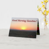 Goedemorgen zonneschijn kaart (Gele Bloem)