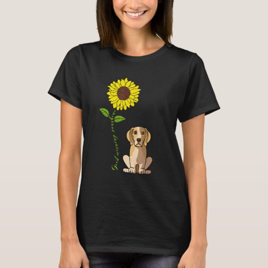 Goedemorgen Zonneschijn Liefde Mijn Beagle Hond Ma T-shirt (Voorkant)