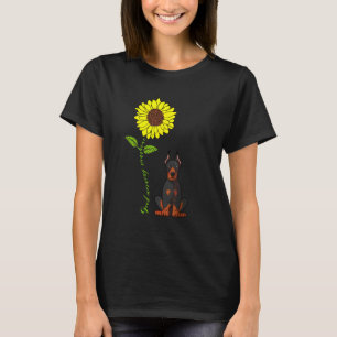 Goedemorgen Zonneschijn Liefde Mijn Dobermann Pins T-shirt