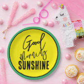 Goedemorgen zonneschijn papieren bordje (Feest)