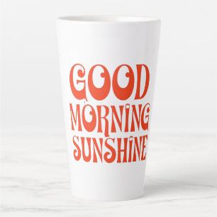 Goedemorgen Zonneschijn Retro Decor Print Latte Mok