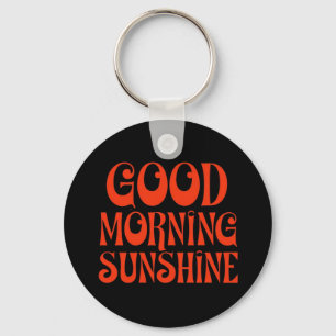Goedemorgen Zonneschijn Retro Decor Print Sleutelhanger